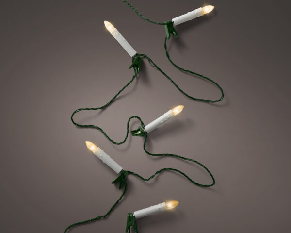 KLASYCZNE LAMPKI ŚWIECZKOWE LED NA CHOINKĘ - 6 mm