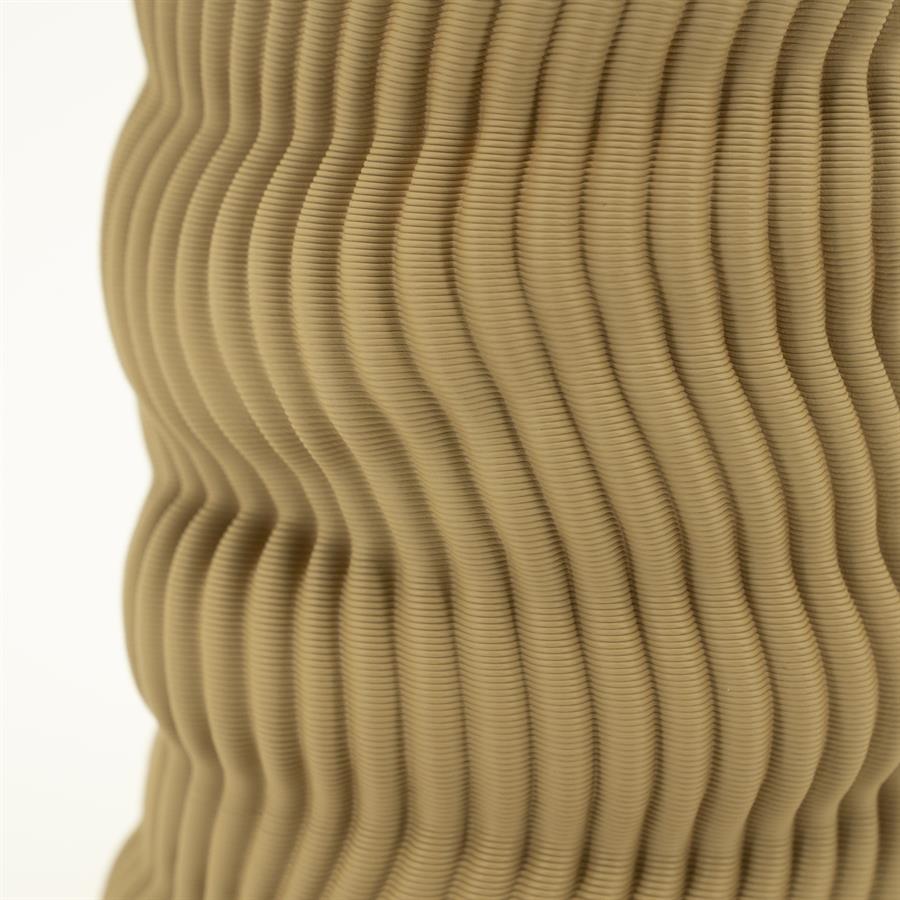 DEKORACYJNY WAZON CERAMICZNY O ORGANICZNEJ, FALUJĄCEJ FORMIE DEKORACYJNY WAZON CERAMICZNY O ORGANICZNEJ, FALUJĄCEJ FORMIE