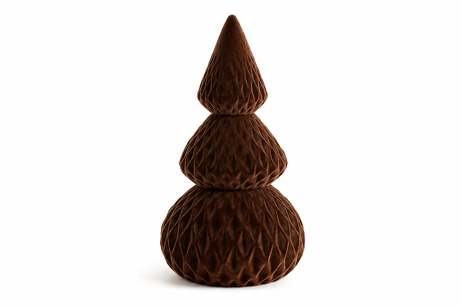 OZDOBNA CHOINKA WELUROWA BRĄZOWA 16 CM OZDOBNA CHOINKA WELUROWA BRĄZOWA 16 CM