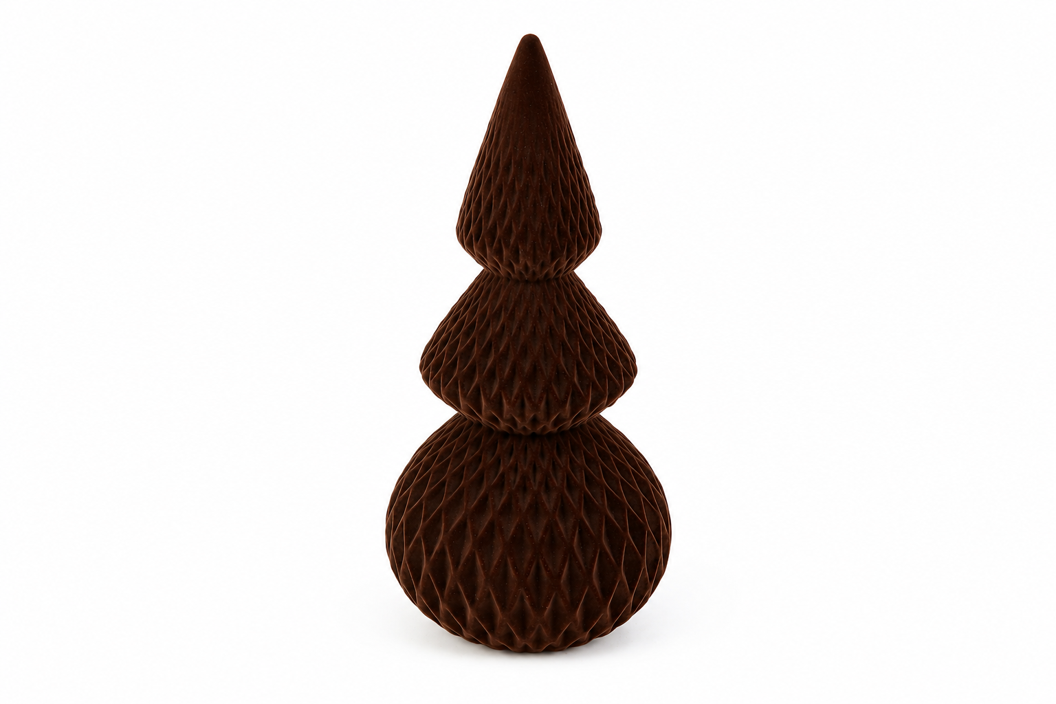 OZDOBNA CHOINKA WELUROWA BRĄZOWA 22 CM OZDOBNA CHOINKA WELUROWA BRĄZOWA 22 CM